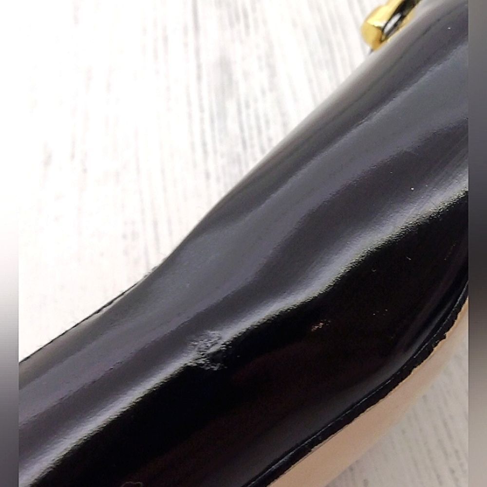 Celine Paris France Black Patent Leather Pumps Shoes Womens Vintage Authentic - Picture 16 of 16